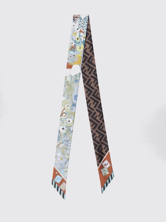 26SS 펜디 머플러/스카프 FXT011B01U F1WO5 Gnawed Blue