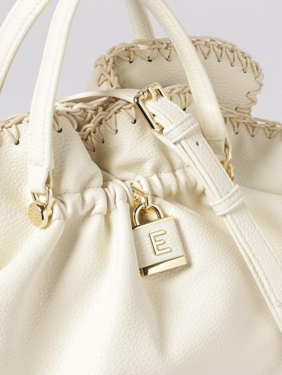 26SS 에르마노 설비노 토트백 12402131 IV White - ERMANNO SCERVINO