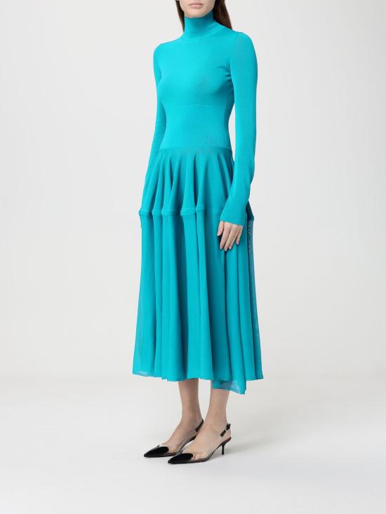 26SS 알라이아 롱 원피스 AA9R2848K140C 556 Blue - ALAIA