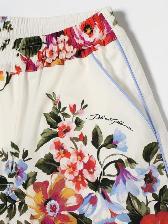 26SS [키즈] 돌체앤가바나 쇼츠/버뮤다 L52Q33HS5UU HA5ZO White - DOLCE & GABBANA