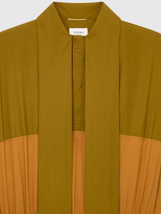 26SS 생로랑 블라우스 856268Y6J18 3518 Green - SAINT LAURENT