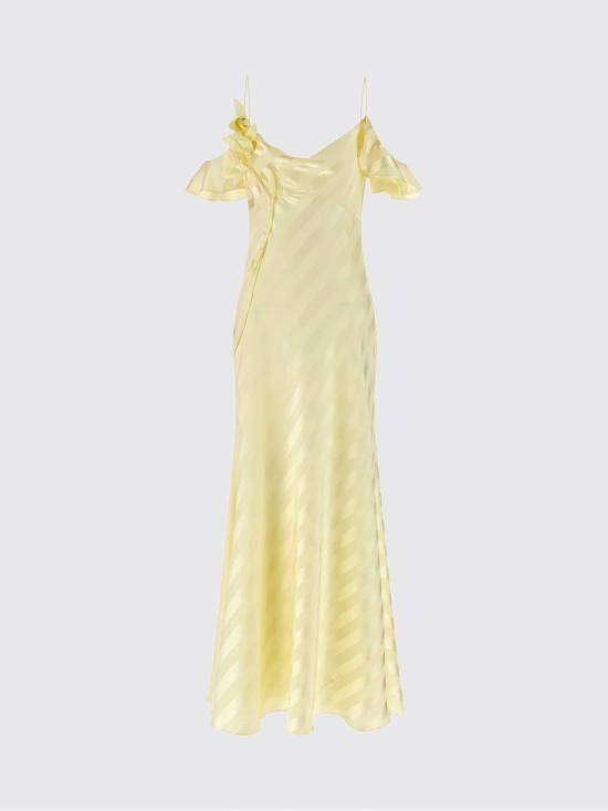 26SS 셀프 포트레이트 롱 원피스 SS26259XAY Yellow - SELF PORTRAIT