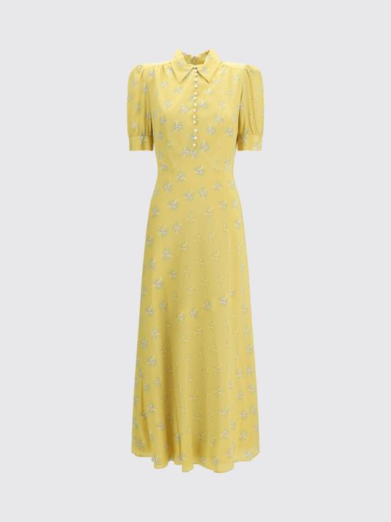 26SS 알레산드라리치 롱 원피스 FABX3598F4726 1792 Mustard - ALESSANDRA RICH