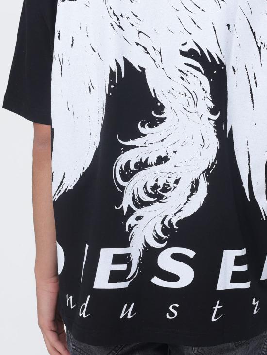 26SS 디젤 반팔 티셔츠 A224820PLAT 9XX Black - DIESEL