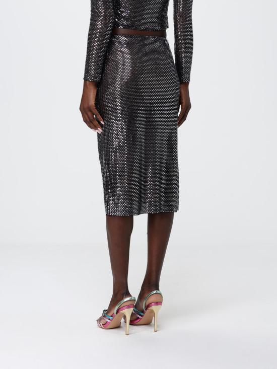 26SS 셀프 포트레이트 미디 스커트 SS26169MSKB Black - SELF PORTRAIT