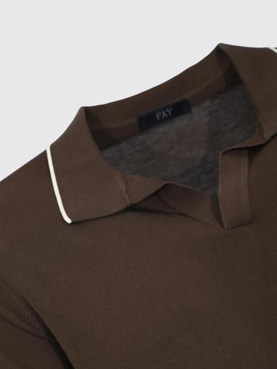 26SS 페이 폴로 티셔츠 NMMC1521740VHY 4867 Brown - FAY