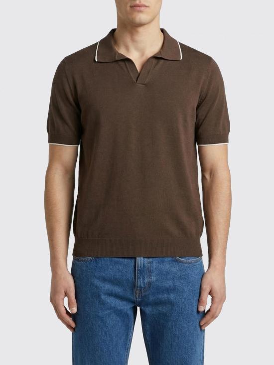 26SS 페이 폴로 티셔츠 NMMC1521740VHY 4867 Brown