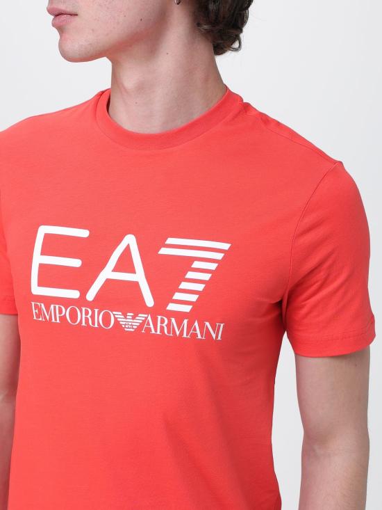 26SS 엠포리오 아르마니 반팔 티셔츠 7M001412AF22264 U5003 Red - EMPORIO ARMANI