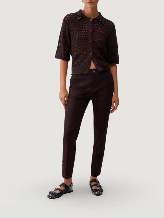 26SS 리우조 스트레이트 팬츠 WA6474T373A 91109 Brown - LIU JO