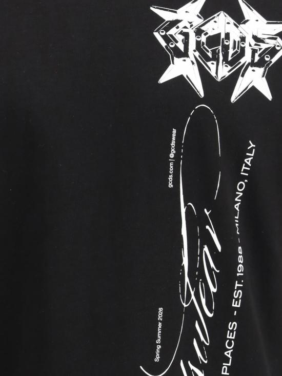 26SS 지씨디에스 반팔 티셔츠 C1MWQC070J079 999A Black - GCDS