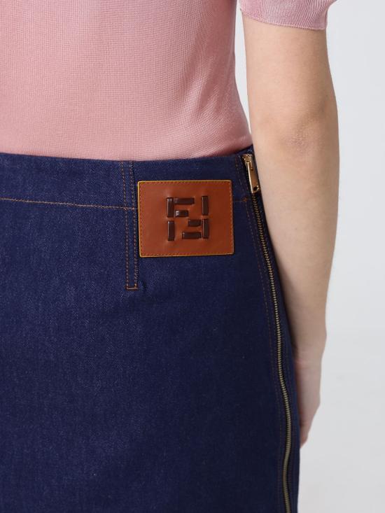 26SS 펜디 숏 스커트 FLQ608AOHS F0QB0 Blue - FENDI