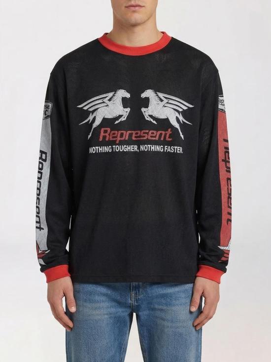 26SS 리프레젠트 반팔 티셔츠 MLM100781 01 Black