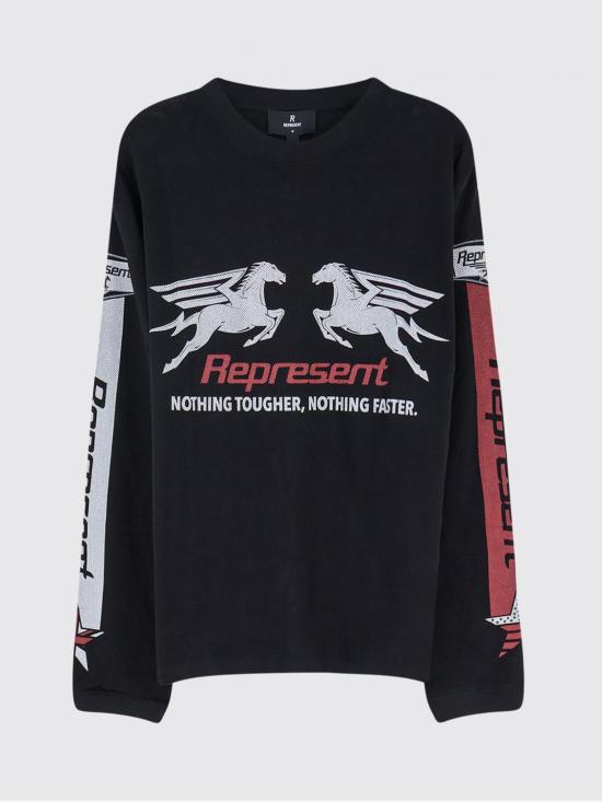 26SS 리프레젠트 반팔 티셔츠 MLM100781 01 Black - REPRESENT