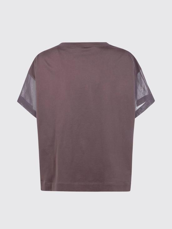 26SS 브루넬로 쿠치넬리 반팔 티셔츠 M0T81BX800 C8589 Brown - BRUNELLO CUCINELLI