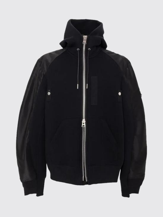 26SS 사카이 스폰지 스웻 후디 2603948M 001 Black - SACAI