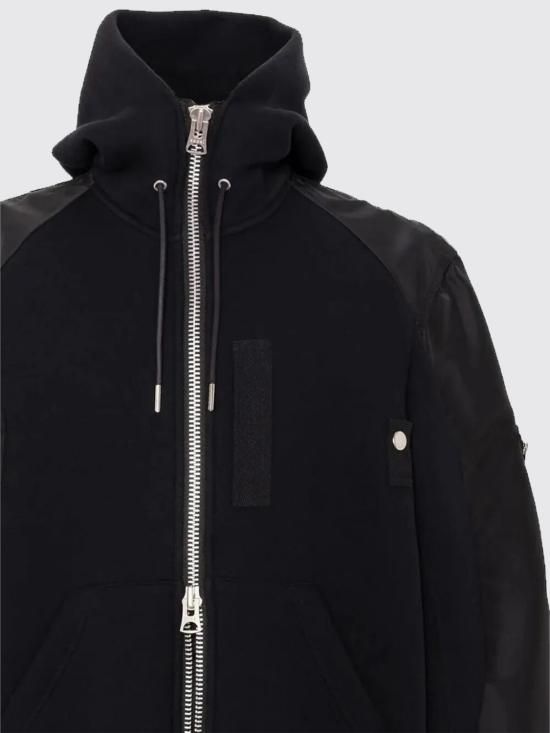 26SS 사카이 스폰지 스웻 후디 2603948M 001 Black - SACAI