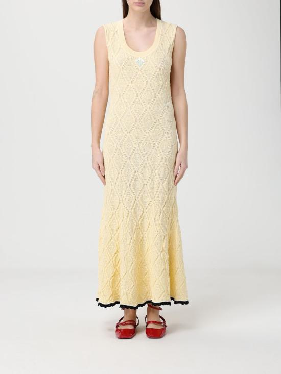 26SS 셀프 포트레이트 롱 원피스 SS26197MY YELLOW Beige