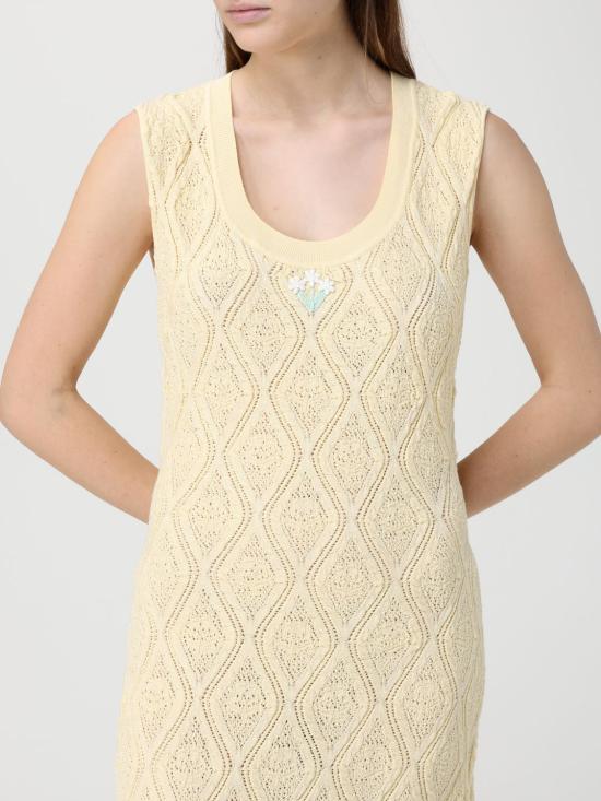 26SS 셀프 포트레이트 롱 원피스 SS26197MY YELLOW Beige - SELF PORTRAIT