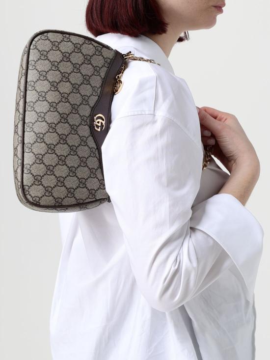 26SS 구찌 오피디아 GG 스몰 핸드백 735132FABLE 9442 Brown - GUCCI
