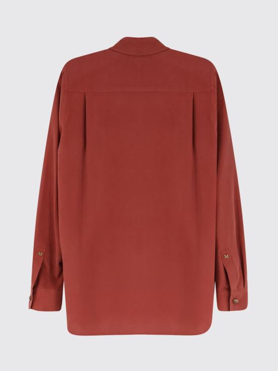26SS 막스마라 시아마세 실크 셔츠 2611111151600 017 Clay Color - MAX MARA