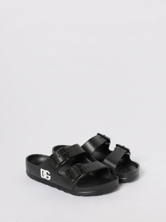 26SS [키즈] 돌체앤가바나 플립플랍 DD0324A5103 80999 Black - DOLCE & GABBANA