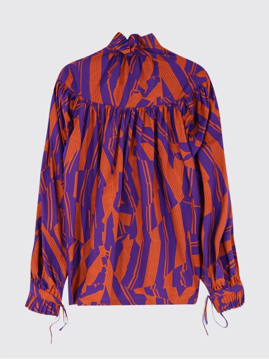 26SS 드리스 반 노튼 블라우스 2611307163003 353 Orange - DRIES VAN NOTEN