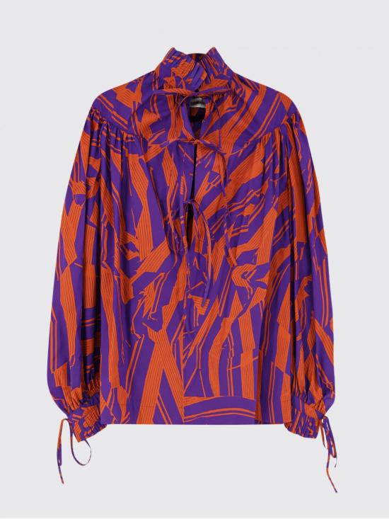 26SS 드리스 반 노튼 블라우스 2611307163003 353 Orange - DRIES VAN NOTEN