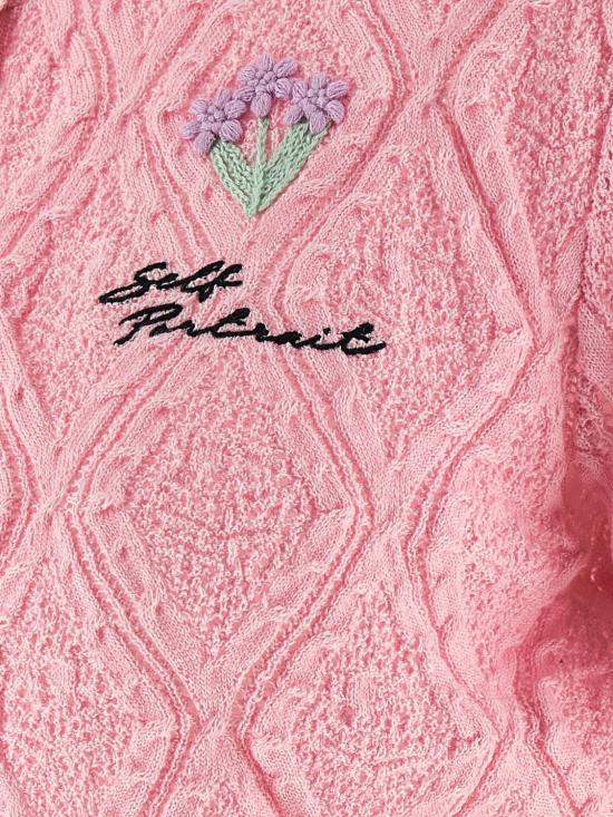 26SS 셀프 포트레이트 반팔 티셔츠 SS26057TP Pink - SELF PORTRAIT