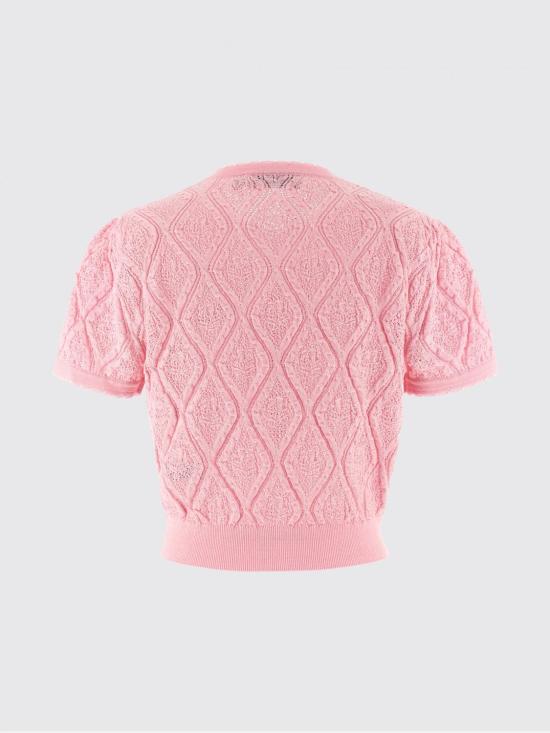 26SS 셀프 포트레이트 반팔 티셔츠 SS26057TP Pink - SELF PORTRAIT