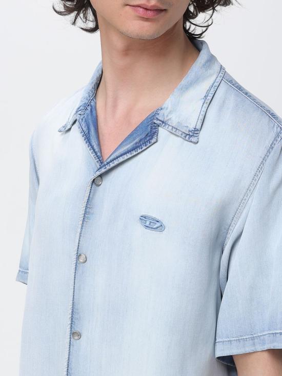 26SS 디젤 셔츠 A23857068WF 01 Blue - DIESEL
