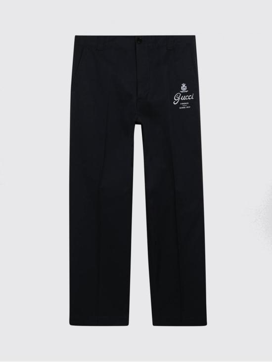 26SS 구찌 프린트 코튼 트윌 팬츠 854264ZAQH5 4440 Ink - GUCCI