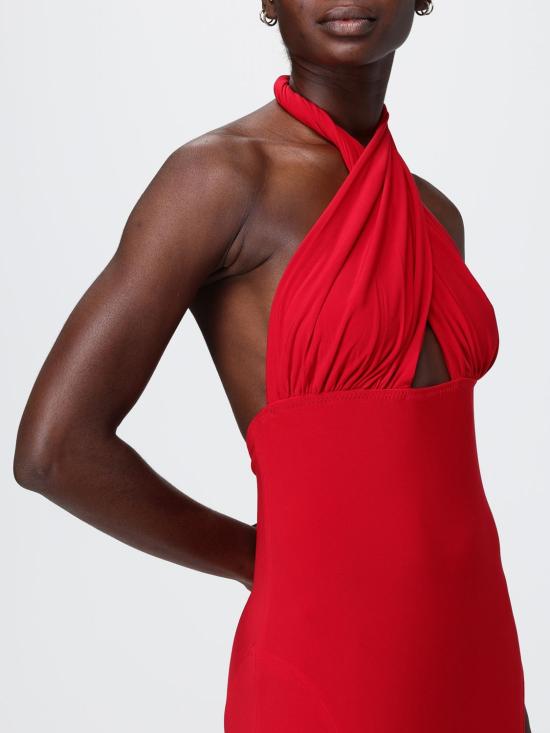 26SS 노마카말리 롱 원피스 KK2253PLO68946 TIGER Red - NORMA KAMALI