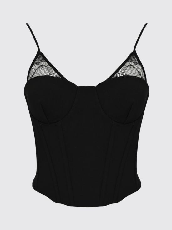 26SS 파트리지아페페 민소매 티셔츠 8C0830A6F5 K103 Black - PATRIZIA PEPE