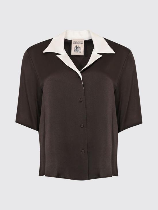 26SS 세미쿠튀르 스웨터 Y6SM07 V220 Cocoa - SEMI-COUTURE