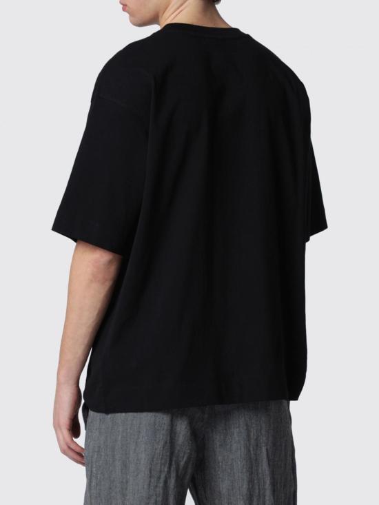 26SS 드리스 반 노튼 반팔 티셔츠 211103603 900 Black - DRIES VAN NOTEN