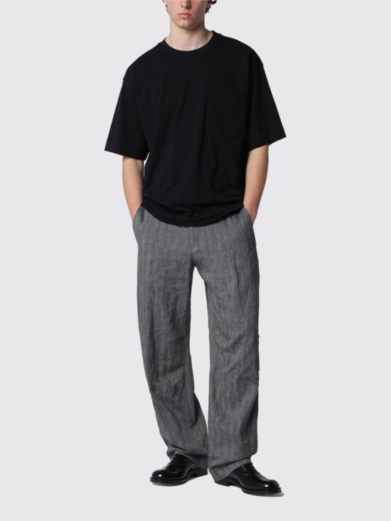 26SS 드리스 반 노튼 반팔 티셔츠 211103603 900 Black - DRIES VAN NOTEN