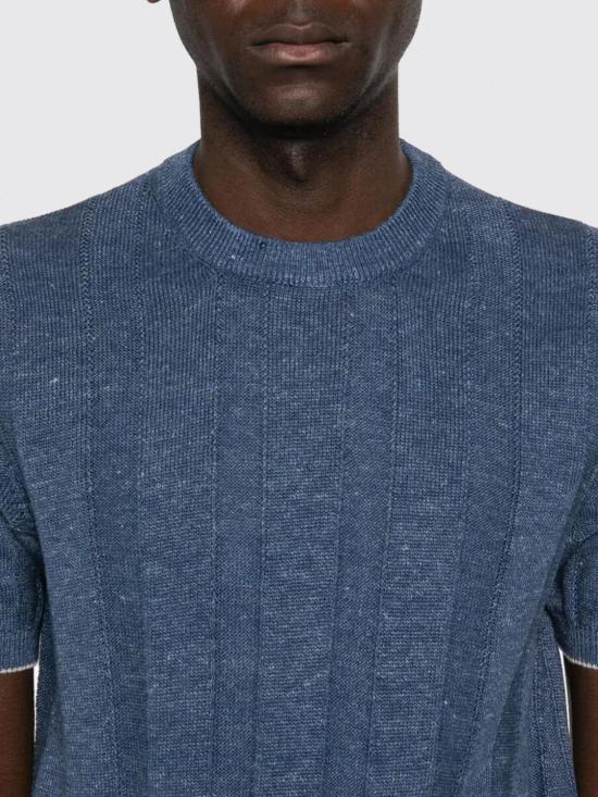 26SS 브루넬로 쿠치넬리 스웨터 M2L707800 CYZ37 Gnawed Blue - BRUNELLO CUCINELLI