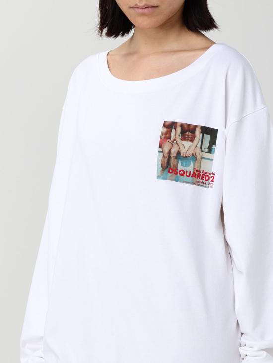 26SS 디스퀘어드2 롱 원피스 S75CV0981D20106 100 White - DSQUARED2