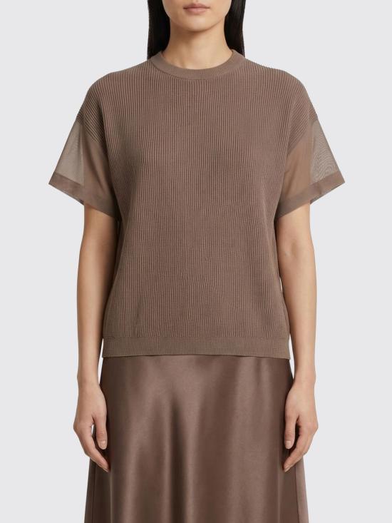 26SS 브루넬로 쿠치넬리 스웨터 M19259500 C9714 Brown