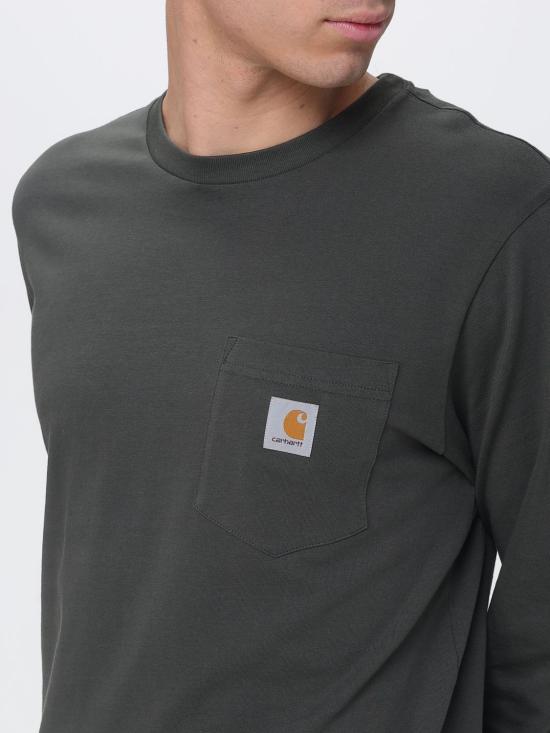 26SS 칼하트 WIP 롱슬리브 포켓 티셔츠 I030437 3IQXX Green - CARHARTT WIP