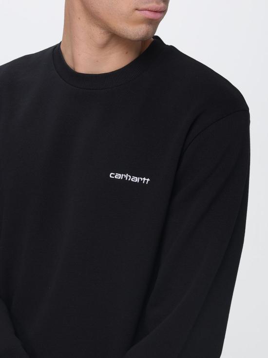 26SS 칼하트 WIP 스크립트 자수 스웨트셔츠 I034496 0D2XX Black - CARHARTT WIP