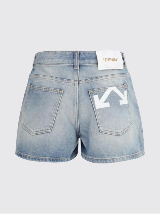 26SS 오프화이트 데님 숏팬츠 2YC019S26DEN W416 White - OFF WHITE