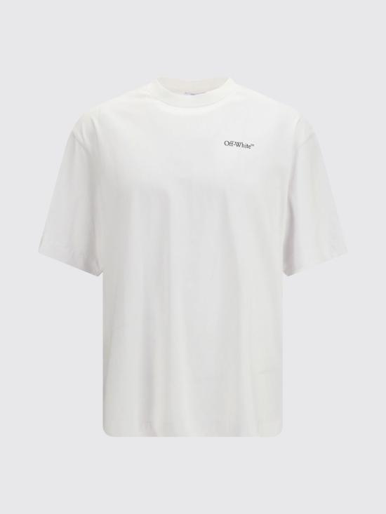 26SS 오프화이트 반팔 티셔츠 44MAA120S26J008 1000 White - OFF WHITE