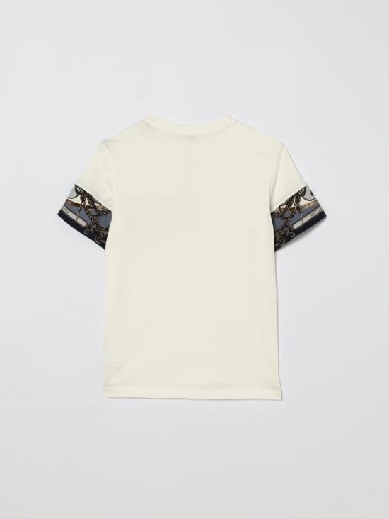 26SS [키즈] 돌체앤가바나 티셔츠 L4JTJVII7JW HT5XB White - DOLCE & GABBANA