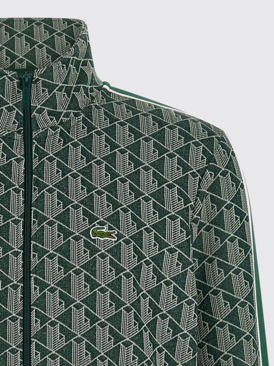 26SS 라코스테 모노그램 집업 스웨트셔츠 SH1368 D1R Blue - LACOSTE