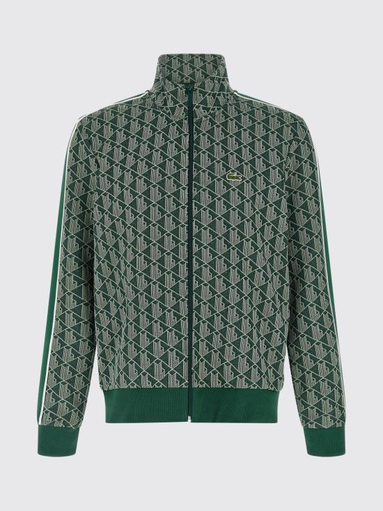 26SS 라코스테 모노그램 집업 스웨트셔츠 SH1368 D1R Blue - LACOSTE