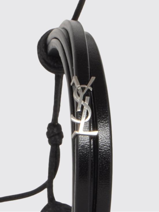 26SS 생로랑 브레이슬릿 820441AAEKE 1000 Black - SAINT LAURENT