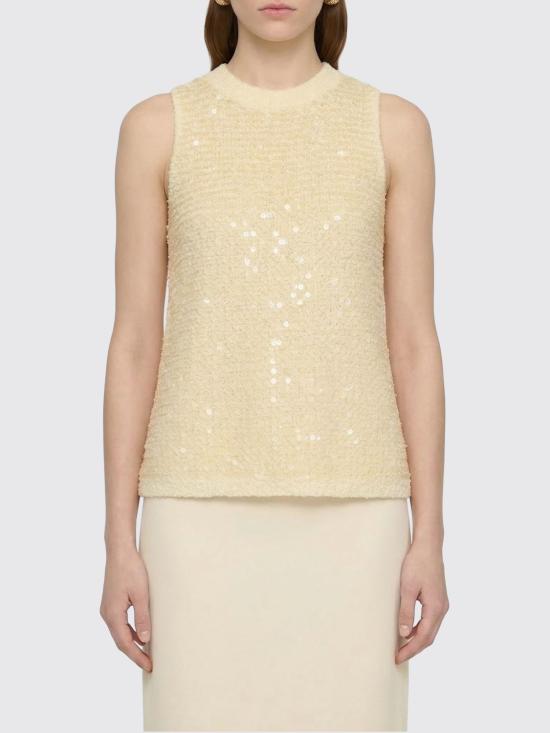 26SS 세미쿠튀르 민소매 티셔츠 Y6SG01 PLT09 Ecru