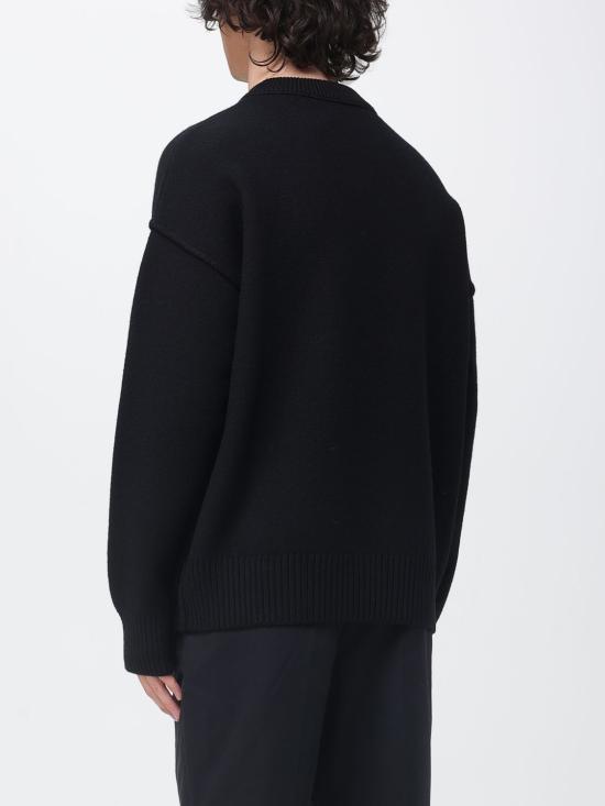 26SS 아미 빅 하트 울 크루넥 스웨터 UKS838018 009 Black - AMI