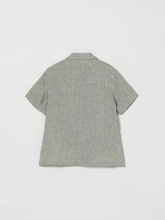 26SS [키즈] 돌체앤가바나 셔츠 L44S24FU4LG V3732 Green - DOLCE & GABBANA